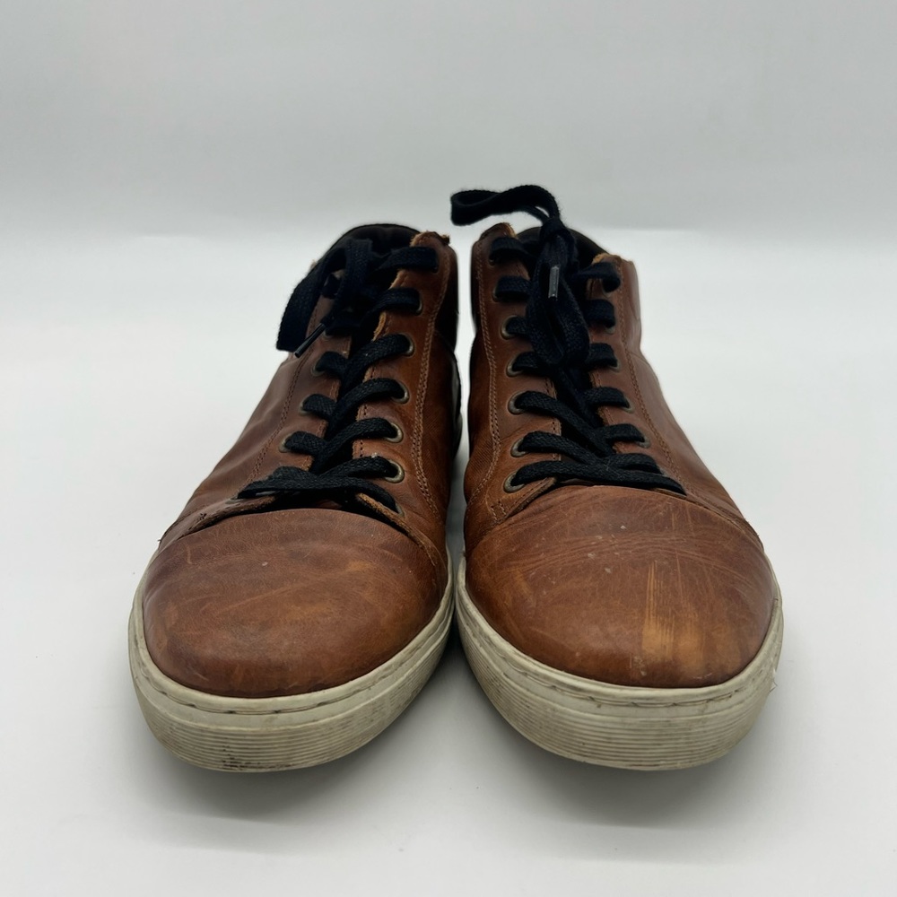 Bull Boxer Brown Leather High Top Sneakers - Picture 5 of 9